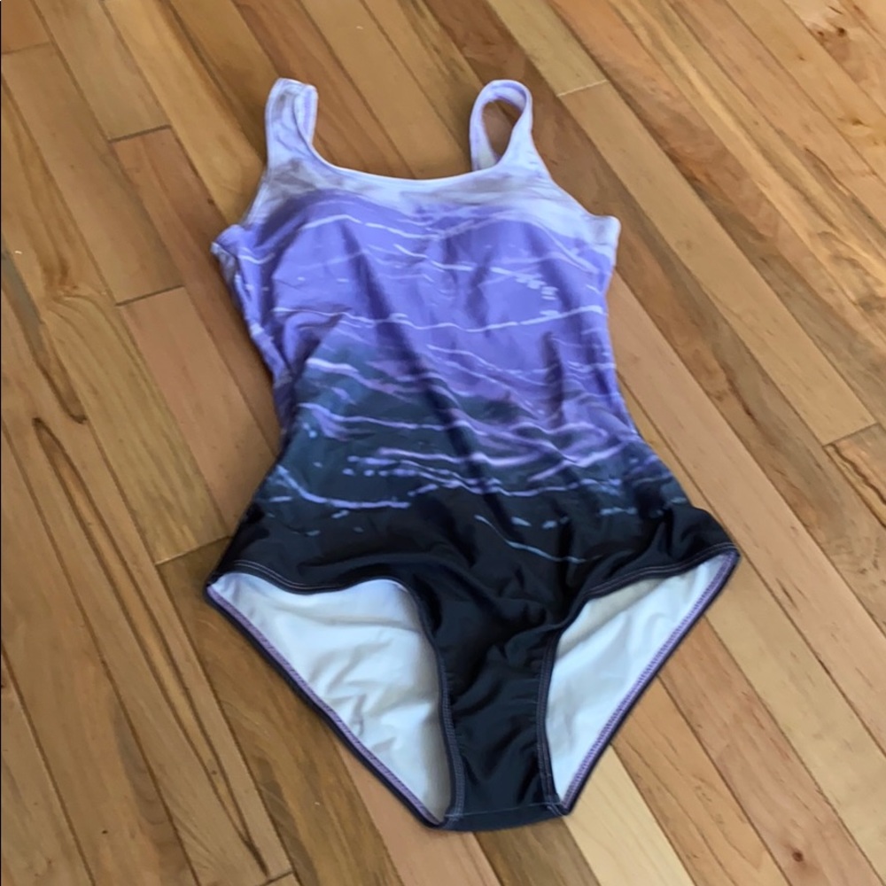 Purple Grey Bathing Suit